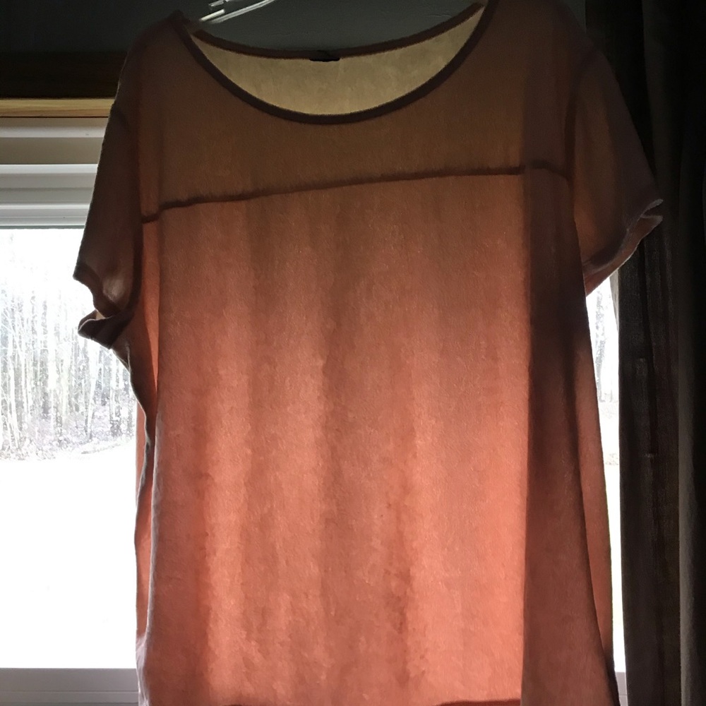 Blush Pink Crushed Velvet Top